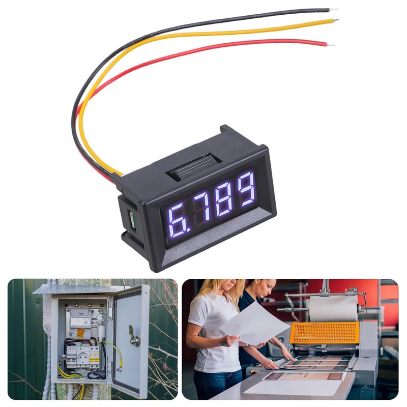 Red Digital Voltmeter 0 100V 4 Digit Voltage Tester Gauge Indicator Easy Installation - Image 2